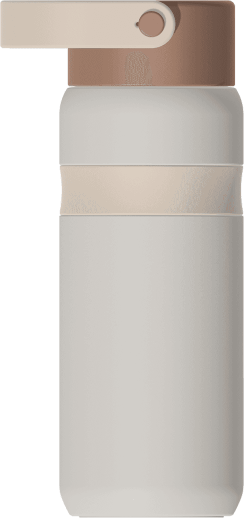 Loop-handle bottle in sand